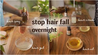 Overnight Hair Growth Hacks Stop hair fall and regrow thinning hair [upl. by Refotsirk]