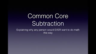 Common Core Subtraction [upl. by Eseerahs]