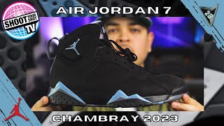 Finally Air Jordan 7 Chambray 2023 Retro unboxing and Review  Early Look [upl. by Mandell903]