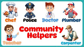 Community Helpers for kids Our Helpers Activity  Community Helpers for Kids  Community Helpers [upl. by Leid]