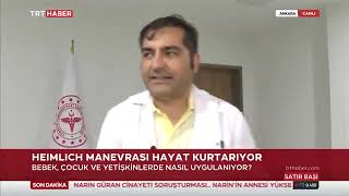 Doç Dr Atakan SAVRUN Acil Tıp Uzmanı  HEIMLICH Manevrası Hayat Kurtarıyor  TRT HABER [upl. by Otilia]