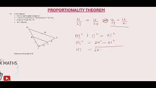 PROPORTIONALITY THEOREM [upl. by Scoter]