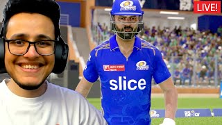 Playing IPL Cricket 24🛑 [upl. by Keelby]