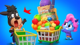 Grocery Store Shopping  Police Cartoon  Educational  Kids Cartoon  Sheriff Labrador  BabyBus [upl. by Coralie]