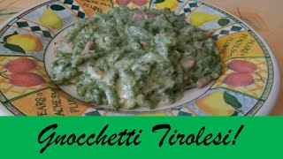 Gnocchetti Tirolesi  Spatzle Tirolesi  Spatzle Recette  Spatzle Recipe  Ricette facili e veloci [upl. by Rufford]