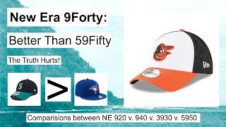 New Era Hat Comparisions  Why the 9Forty is Better Than the 59Fifty [upl. by Beane]