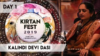 Kirtan Fest 2019  Day 1  Kalindi Devi Dasi  ISKCON Chowpatty  Hare Krishna Kirtan [upl. by Jonie538]