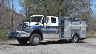 Engine 12 Brush 62 Rescue 51 amp Tanker 39 WassaicNY Fire District [upl. by Najtsirk]