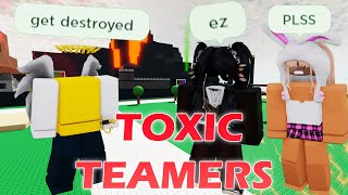 Toxic teamers in Mortem Metallum get destroyed  Roblox [upl. by Morril]