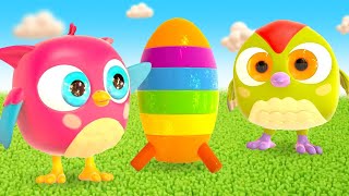 Learn colors with Peck Peck the Woodpecker  Cartoons for babies amp videos for kids [upl. by Ahsilam]