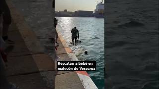 Así fue rescatada una bebé en el malecón de Veracruz [upl. by Genna82]