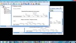 Test du khi 2 ratio de vraisemblance sous SPSS et indépendance de variables qualitatives [upl. by Pyle]