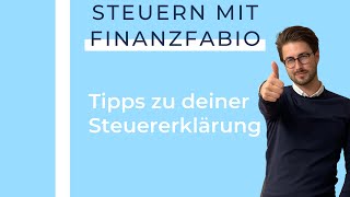 Tipps zu deiner Steuererklärung [upl. by Aseefan769]