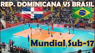 REPÚBLICA DOMINICANA VS BRASIL MUNDIAL SUB17 VOLEIBOL FEMENINO [upl. by Kcirrez14]