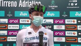 TirrenoAdriatico EOLO 2020  Stage 6 Prerace interviews [upl. by Hsitirb]