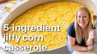 5Ingredient Jiffy Corn Casserole [upl. by Bozuwa868]