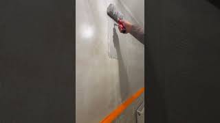 GETTING THE ROLLER FILLER ON the best alternative to having your walls plastered youtube ytshort [upl. by Ahsiyn]