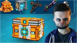 OMG 2ND SUPER CHEST CRATE OPENING THE CURSE OF THE COINS  Pixel Gun 3D [upl. by Edward]