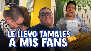 Repartiendo tamales a los fans en MONTERREY  Luisito Delgado [upl. by Vil602]