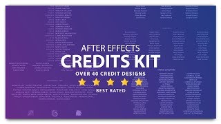 Film Credits Kit for After Effects [upl. by Dnanidref]