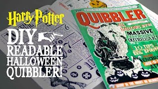 Fully Readable Quibbler Issue 2  Halloween Edition  Harry Potter DIY [upl. by Hpesoy630]