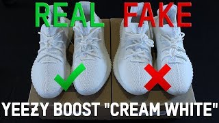 Real vs Fake Yeezy Cream White DHGATE WITH LINK Full Review [upl. by Courtnay8]