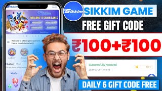 Sikkim Game Gift Code  Sikkim Gift Code Kaise Milega  Sikkim Gift Code Telegram Channel Goa Games [upl. by Donnell]