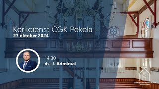 CGK Pekela  Middagdienst van 27 oktober 2024 [upl. by Ennairoc272]