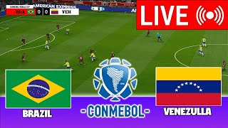 🔴LIVE  Brazil vs Venezuela I Conmebol World Cup Match Full Live I eFOOTBALL PES 21 GAMEPLAY [upl. by Ashford421]