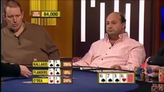 Insane Poker Hand  Straight vs Flush vs Quads [upl. by Elinor]