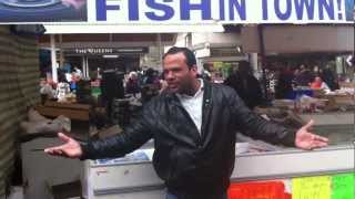 THE ORIGINAL One 1 Pound Fish Queens Market Upton Park London E13 [upl. by Aedrahs]