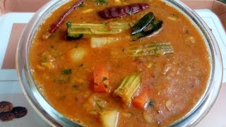 How to Prepare Sambar Recipe  South Indian Dal Recipe [upl. by Dorthy]