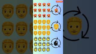 Find Odd Emoji out emojichallenge youtubeshorts findthedifference games viralshorts [upl. by Joshua637]