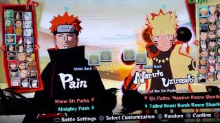 NARUTO SHIPPUDEN ULTIMATE NINJA STORM 4 CHARACTERS [upl. by Adnilak782]