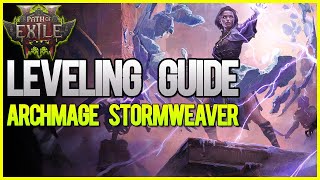 PoE 2  Day 1 Leveling Guide  Archmage Stormweaver [upl. by Theurich]