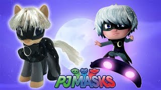 Custom LUNA GIRL PJ MASKS PONY Tutorial DIY Disney Jr MLP My Little [upl. by Aztilem673]