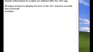 how to create html tables borders headers table tags [upl. by Aneleairam974]