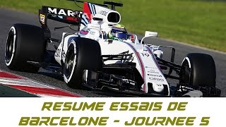 Résumé Essais de Barcelone  Journée 5  Formule 1 [upl. by Spurgeon870]