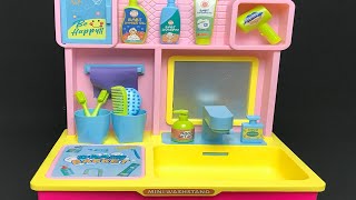 2 Minutes Satisfying with Unboxing Cute Mini Washstand ASMR 108 No Music [upl. by Newel]