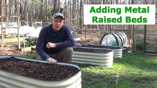 Vego Garden Raised Metal Beds  Build Leveling and Filling Economically [upl. by Fast375]