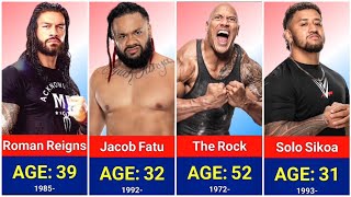 REAL AGE OF WWE ANOAI FAMILY WRESTLERS IN 2024  INFOZAQ [upl. by Molohs751]