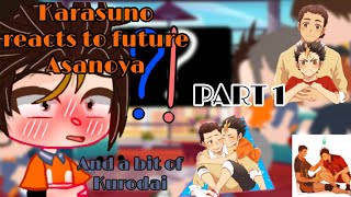 Karasuno reacts to future Asanoya and a bit of Kurodai PART 1 HaikyuAsanoyaKurodai [upl. by Keith193]