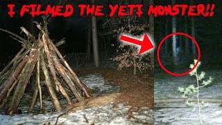 I CAUGHT THE YETI MONSTER ON CAMERA SCARIEST NIGHT OF MY LIFE  MOE SARGI [upl. by Nnayelsel21]