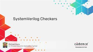 SystemVerilog Checkers [upl. by Edijabab415]