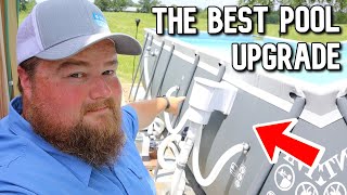 BIG UPGRADE Pool Skimmer Install on Intex Above Ground Pool  Hayward SP1091LX DynaSkim [upl. by Dolloff276]