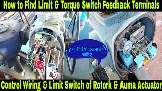 Power amp Control Wiring of Auma amp Rotork Actuator  Feedback Wiring  Auma Actuator  Rotork Actuator [upl. by Suhploda361]