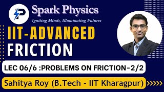 Friction Lecture 066  Spark Physics  IITAdvanced Series  Class XI  Sahitya RoyIIT KGP [upl. by Nobell580]