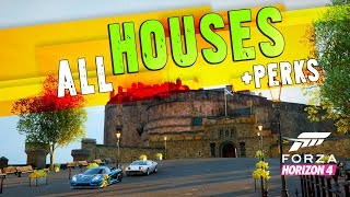 Forza Horizon 4  All House Locations  Perk Rewards Most Expensive Houses amp Secret Barn Find [upl. by Krause101]