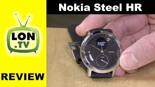 Withings  Nokia Steel HR Heart Rate amp Activity Tracking Watch Review [upl. by Westney271]