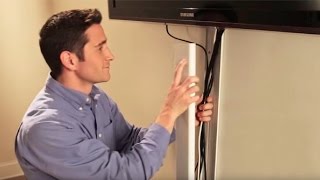 Wiremold How to Hide Flat Screen TV Cables [upl. by Nosnevets]